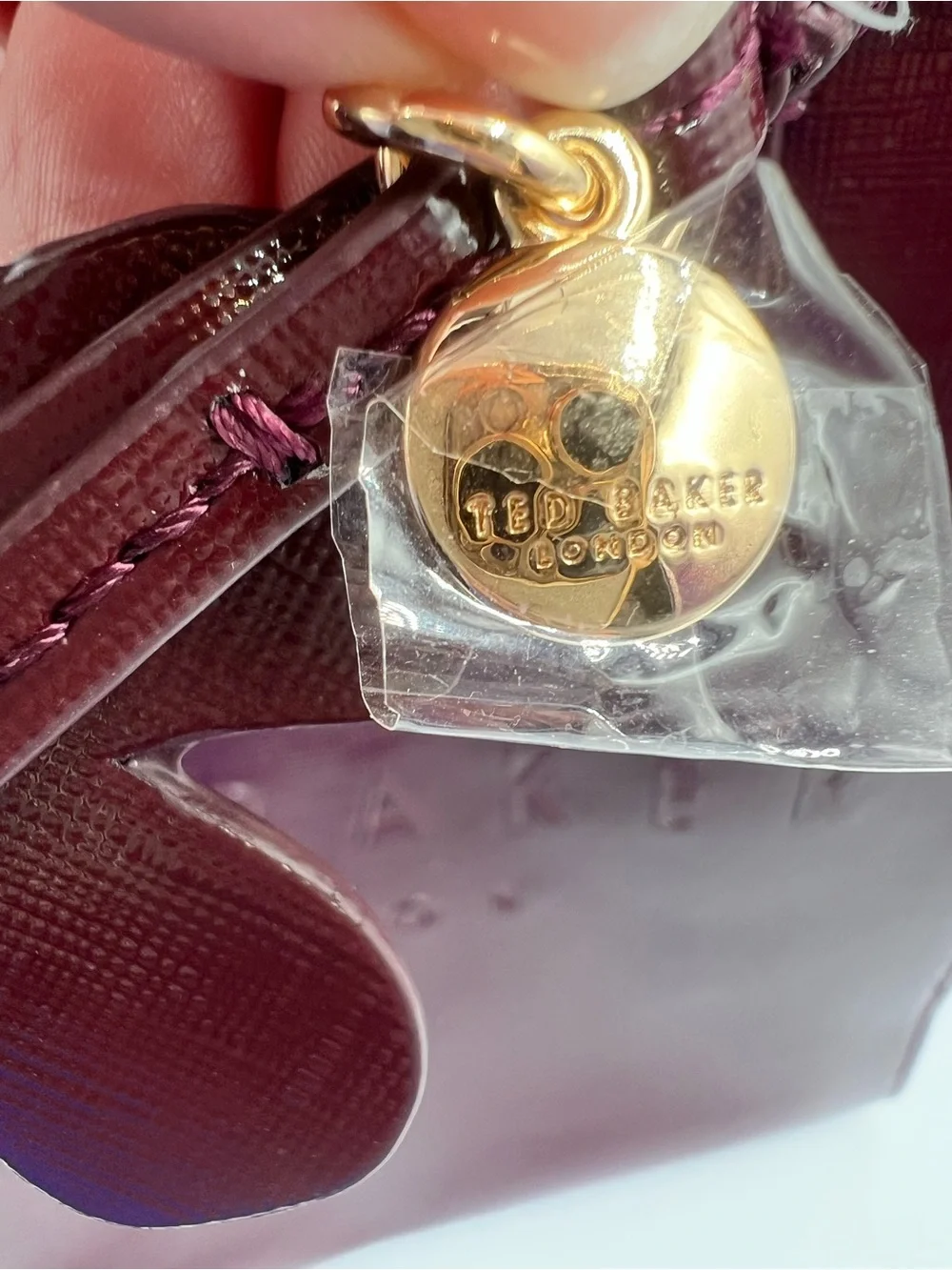 Ted Baker Soocon Icon Tote Bag in Burgundy
